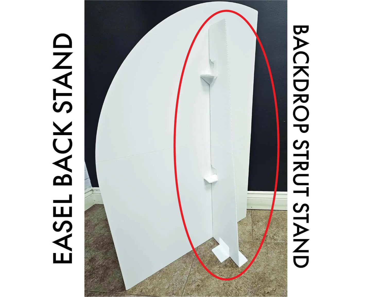 Backdrop Strut Stand | Cardboard Cutout Stand Large Board Backdrop Stands, Large Character easel back stands, Coroplast Foamboard easel back - EzCutoutz