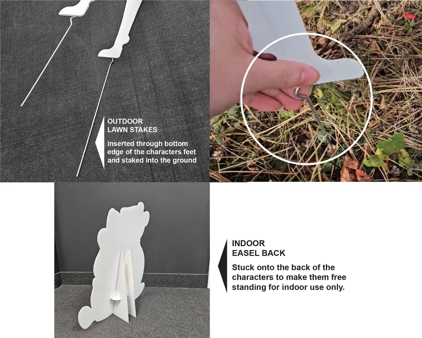 Classic bear winnie the pooh babyshower baby bear teddy bear decor, cutouts, lawn signs, yard sign, backdrop centerpieces, high res - EzCutoutz