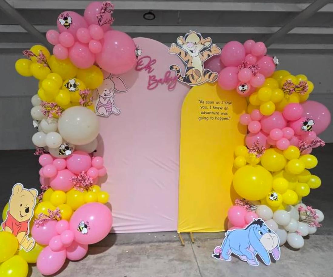 Baby winnie the pooh set babyshower, Classic bear, winnie the pooh decor, cutouts, lawn signs, yard sign, backdrop centerpieces, high res - EzCutoutz