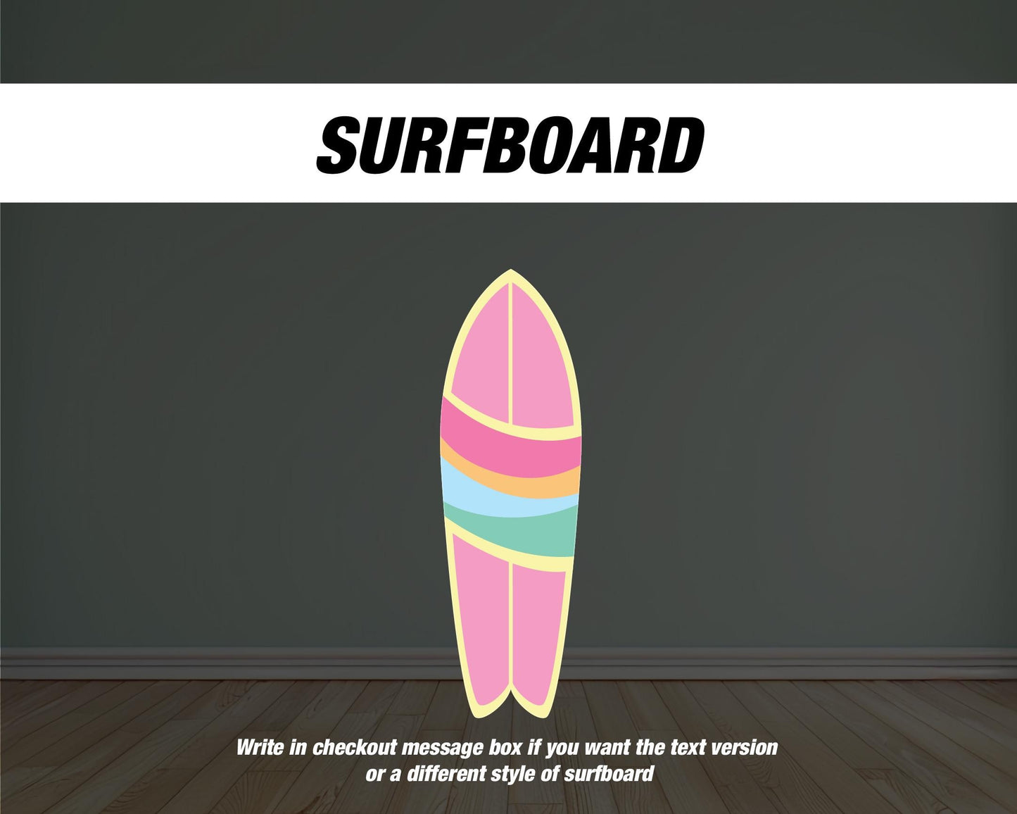 Pink palm tree Surfboard cutouts, tropical themed decorations, tropical party decor, party props, backdrop centerpieces, high res - EzCutoutz