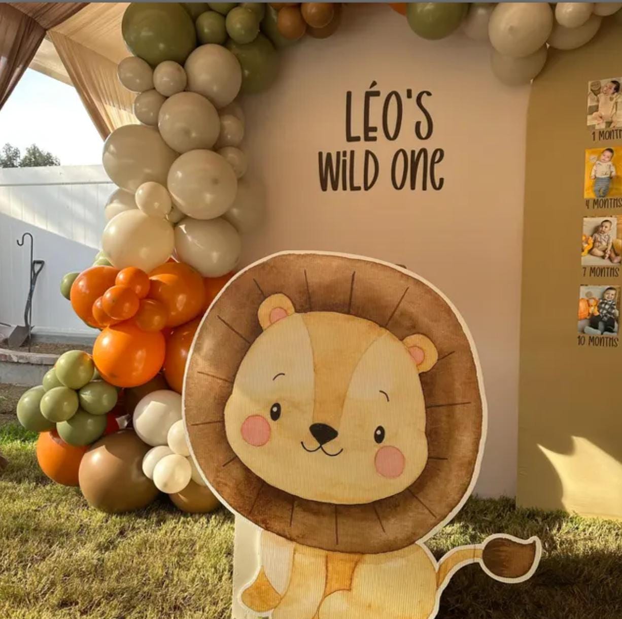 Wild One Safari Decor Baby Safari Watercolor decor, animal cutout, babyshower, birthday party, lawn signs, yard sign, backdrop centerpieces - EzCutoutz