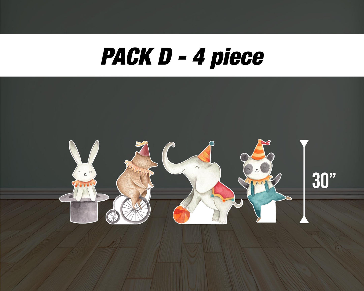 Circus Theme backdrop circus Birthday watercolor cutouts decorations baby shower, circus tent, ticket booth backdrop Rigid Boards NOT FABRIC - EzCutoutz