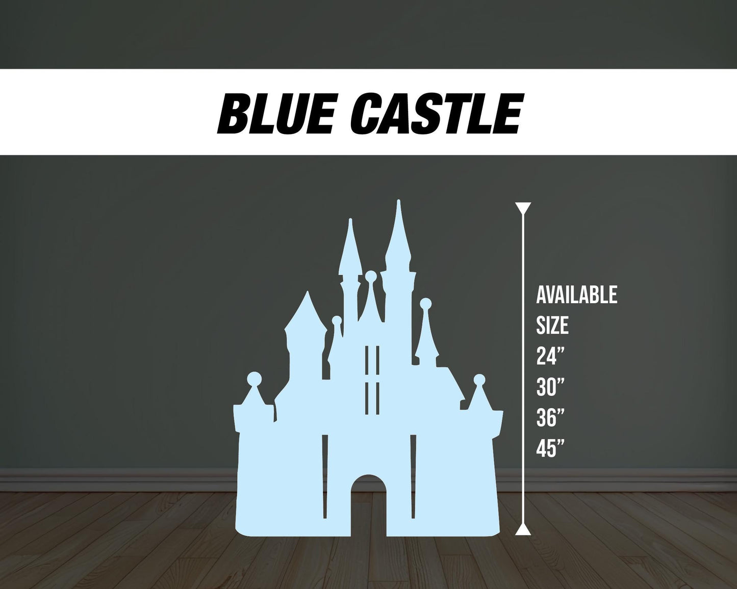 Pastel Castle Cutout Princess Castle, pink blue castle, lawn signs, yard sign, backdrop centerpieces, high res - EzCutoutz