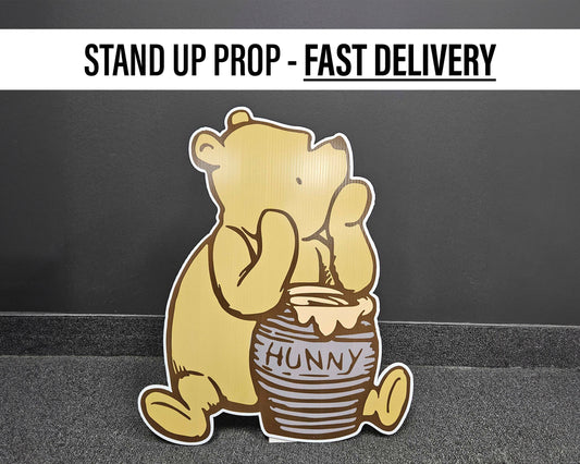 Classic Winnie the pooh, Classic bear, winnie the pooh babyshower decor, cutouts, lawn signs, yard sign, backdrop centerpieces, high res - EzCutoutz