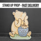 Classic bear winnie the pooh babyshower baby bear teddy bear decor, cutouts, lawn signs, yard sign, backdrop centerpieces, high res - EzCutoutz