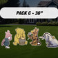 Classic winnie the pooh set babyshower, Classic bear, winnie the pooh decor, cutouts, lawn signs, yard sign, backdrop centerpieces, high res - EzCutoutz