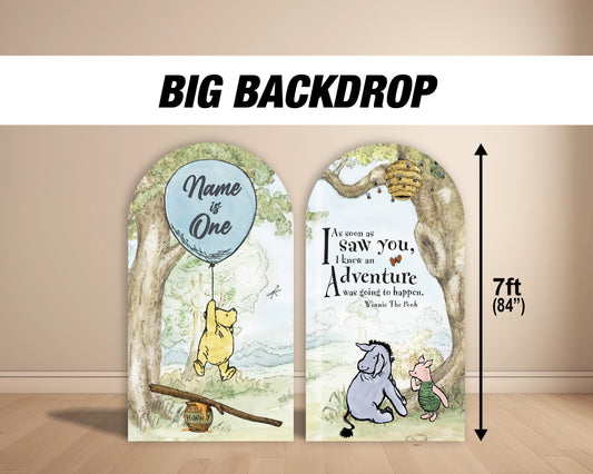 Classic Winnie the pooh Backdrop babyshower, display Classic bear, winnie the poohdecor, cutouts, lawn signs, yard sign, centerpieces - EzCutoutz