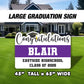 BIG Graduation yard sign, lawn sign, Congratulations graduation personalized yard sign, grad yard card, class of 2025, high resolution - EzCutoutz