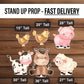 Farm Animal Cutouts cute watercolor farm Cutouts centerpieces farm animal standee, farm themed Party Decor, table toppers baby shower - EzCutoutz