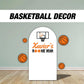 Rookie Year Backdrop Basketball themed Panel Backdrop with stands, First Year Draft NOT fabric. 4mm coroplast backdrop, First birthday - EzCutoutz