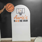 Rookie Year Backdrop Basketball themed Panel Backdrop with stands, First Year Draft NOT fabric. 4mm coroplast backdrop, First birthday - EzCutoutz