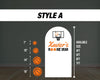Rookie Year Backdrop Basketball themed Panel Backdrop with stands, First Year Draft NOT fabric. 4mm coroplast backdrop, First birthday - EzCutoutz