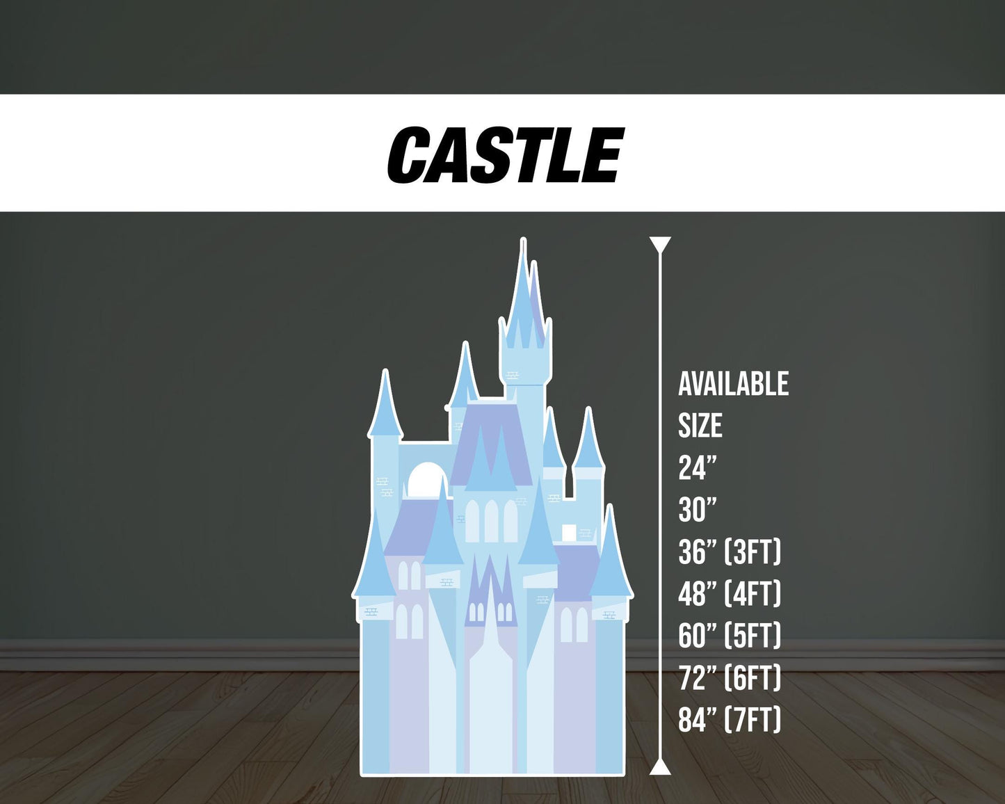 Frozen Castle cutout Decoration Party props centerpieces, iceberg, ice queen, princess, indoor decor backdrop - EzCutoutz