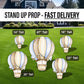 Hot Air Balloon cutouts decorations, coroplast cutout party props decorations backdrop cutouts signs table centerpiece Yard - EzCutoutz