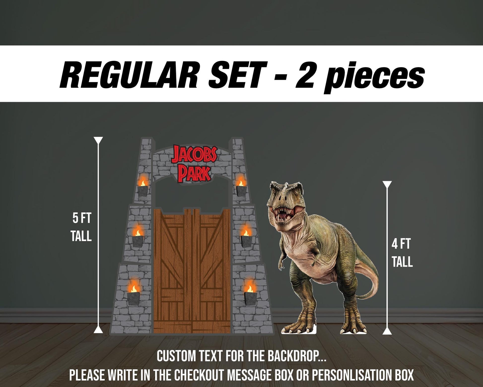 BIG Dinosaur Park Backdrop, Dinosaur Birthday cutouts , Dino Park Themed, T-Rex, Big dinosaur lawn signs yard sign, backdrop centerpieces - EzCutoutz