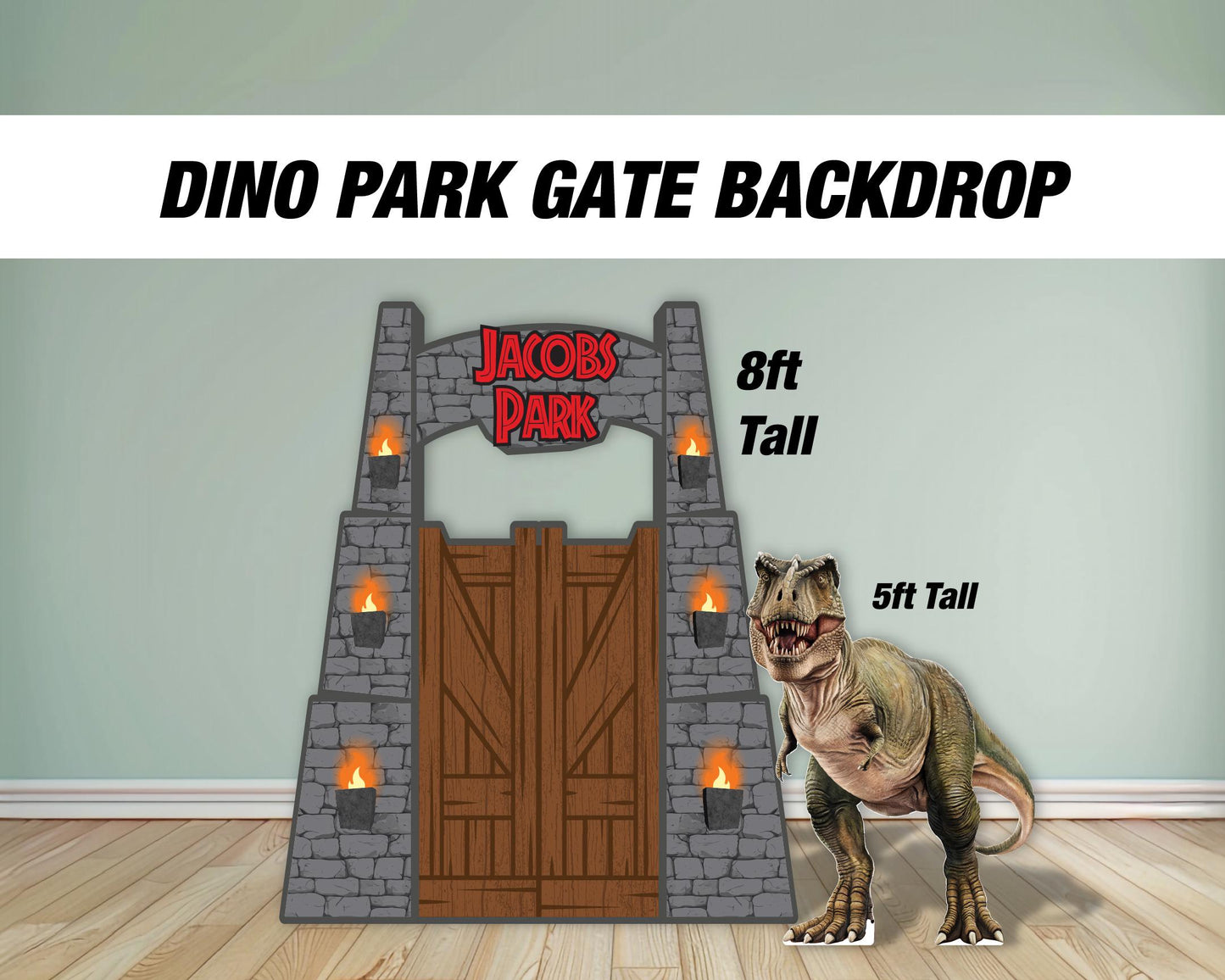 BIG Dinosaur Park Backdrop, Dinosaur Birthday cutouts , Dino Park Themed, T-Rex, Big dinosaur lawn signs yard sign, backdrop centerpieces - EzCutoutz