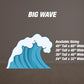 The BIG ONE big wave Props beach party Surf party themed Panel Backdrop with stands, Summer themed, big wave, groovy van, NOT fabric. - EzCutoutz