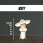 Charro Mariachi Boy Mexican Fiesta Picado themed Panel Backdrop with stands, NOT fabric. 4mm coroplast backdrop, First birthday - EzCutoutz