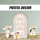 Papel Cortado Backdrop Charro Mariachi Boy Mexican Panel Backdrop with stands, NOT fabric. 4mm coroplast backdrop, First birthday - EzCutoutz