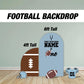 Football First year down Backdrop football themed Panel Backdrop with stands, NOT fabric. 4mm coroplast backdrop, first touchdown - EzCutoutz