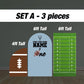 Football First year down Backdrop football themed Panel Backdrop with stands, NOT fabric. 4mm coroplast backdrop, first touchdown - EzCutoutz