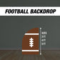 Football First year down Backdrop football themed Panel Backdrop with stands, NOT fabric. 4mm coroplast backdrop, first touchdown - EzCutoutz