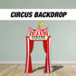 Circus tent backdrop circus Birthday watercolor cutouts decorations baby shower, circus tent, ticket booth backdrop Rigid Boards NOT FABRIC - EzCutoutz