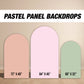 Blank Panel Backdrop Pastel Backdrops with stands, NOT fabric. 4mm coroplast backdrop - EzCutoutz