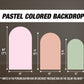 Blank Panel Backdrop Pastel Backdrops with stands, NOT fabric. 4mm coroplast backdrop - EzCutoutz