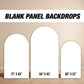 Blank Panel Backdrop Pastel Backdrops with stands, NOT fabric. 4mm coroplast backdrop - EzCutoutz