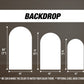 Blank Panel Backdrop Pastel Backdrops with stands, NOT fabric. 4mm coroplast backdrop - EzCutoutz