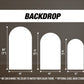 Blank Panel Backdrop Pastel Backdrops with stands, NOT fabric. 4mm coroplast backdrop - EzCutoutz