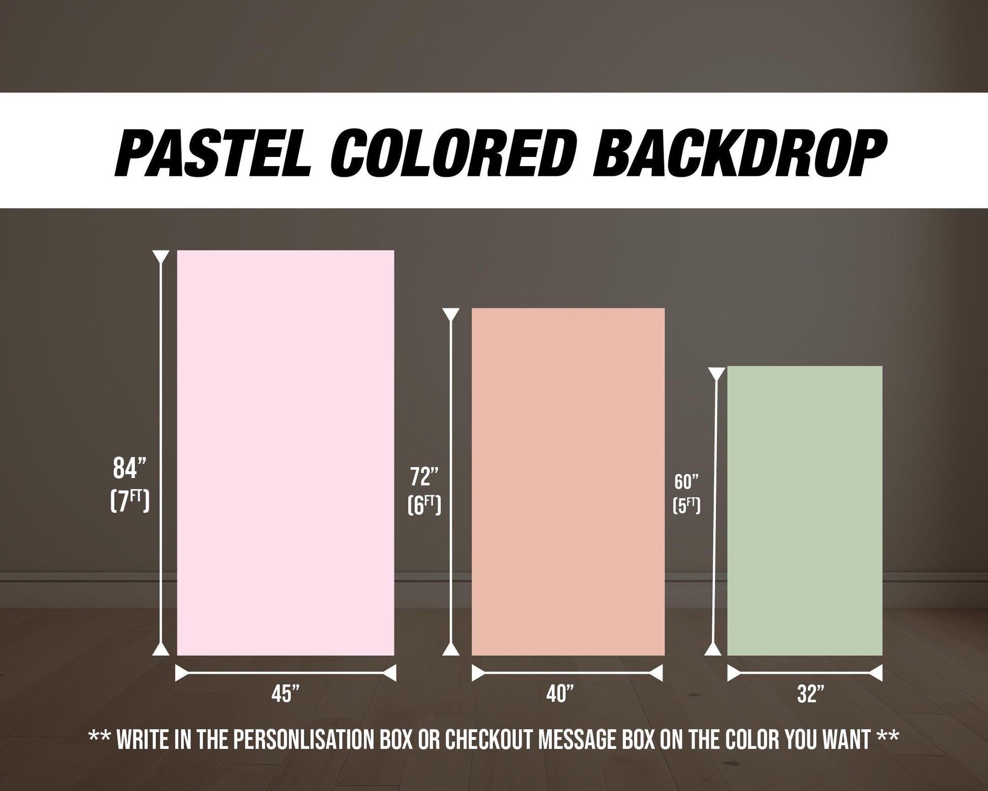 Blank Panel RECTANGLE Backdrop Pastel Backdrops with stands, NOT fabric. 4mm coroplast backdrop - EzCutoutz