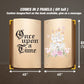 Once Upon a Time Backdrop Princess birthday party fairytale babyshower, display, princess themed backdrop, rigid board, coroplast - EzCutoutz