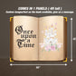 Once Upon a Time Backdrop Princess birthday party fairytale babyshower, display, princess themed backdrop, rigid board, coroplast - EzCutoutz