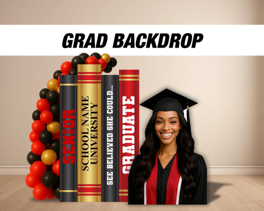 2025 graduation backdrop boards graduation book grad life size cutout
