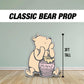 Pastel Classic bear winnie the pooh babyshower baby bear teddy bear decor, cutouts, lawn signs, yard sign, backdrop centerpieces, high res - EzCutoutz