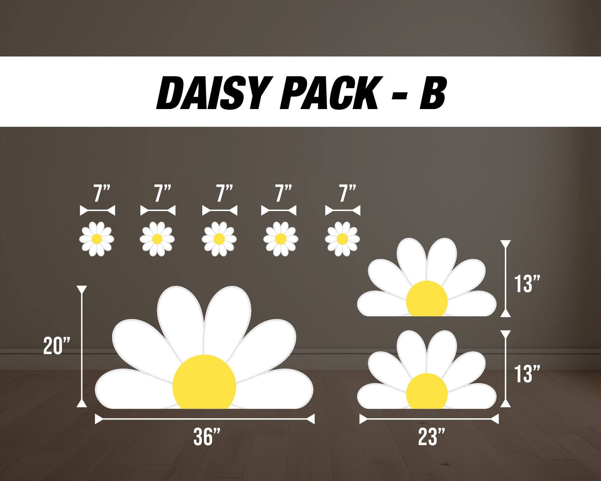 Daisy Large Cutouts groovy daisy Cutouts centerpieces daisy stands, groovy themed Party Decor, table toppers baby shower, birthday party - EzCutoutz