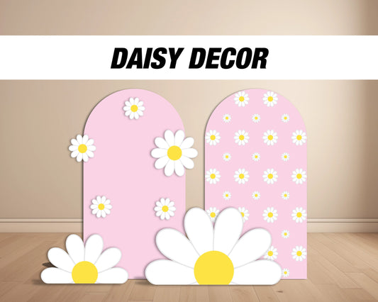 Daisy Large Cutouts groovy daisy Cutouts centerpieces daisy stands, groovy themed Party Decor, table toppers baby shower, birthday party - EzCutoutz