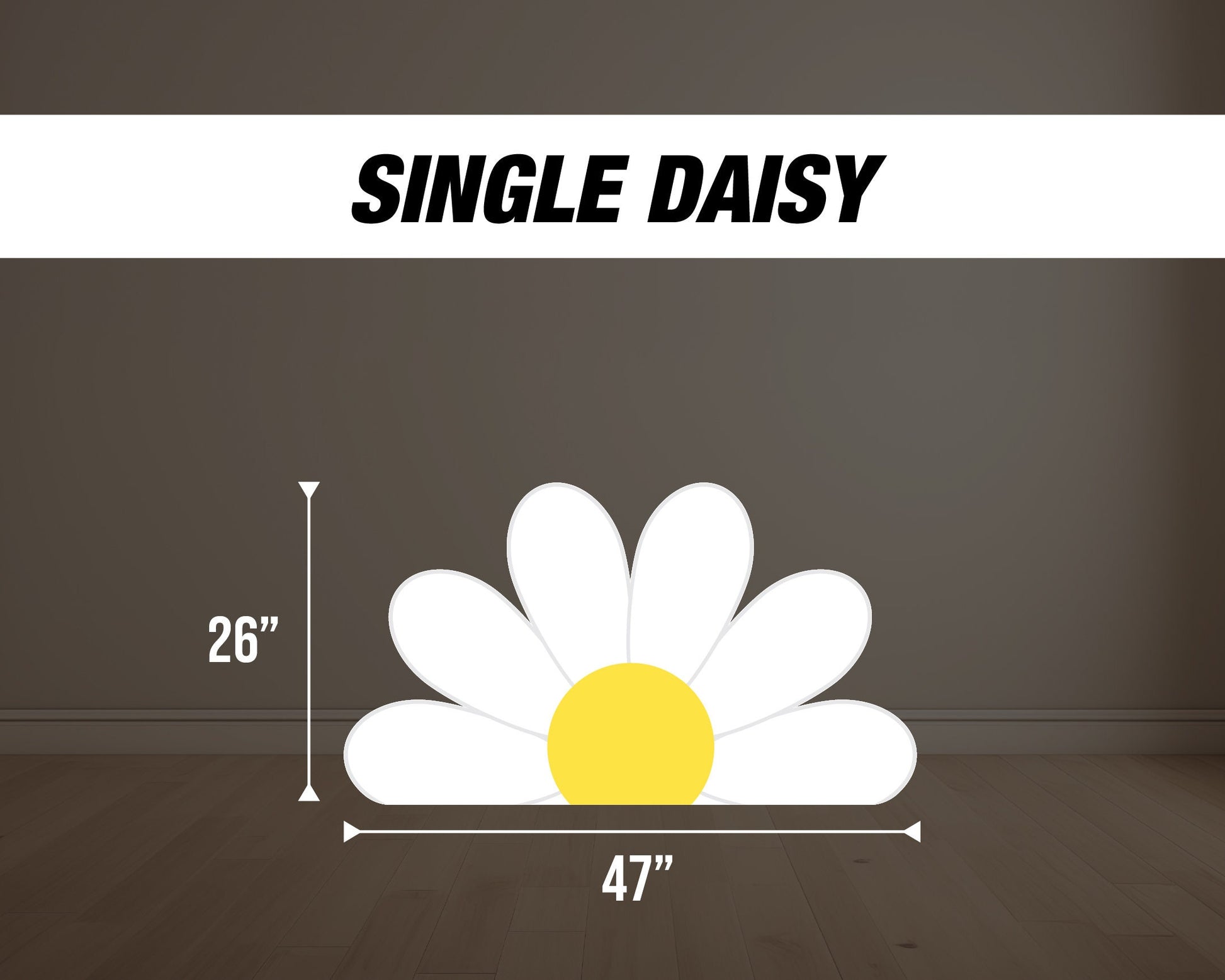 Daisy Large Cutouts groovy daisy Cutouts centerpieces daisy stands, groovy themed Party Decor, table toppers baby shower, birthday party - EzCutoutz