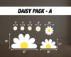 Daisy Large Cutouts groovy daisy Cutouts centerpieces daisy stands, groovy themed Party Decor, table toppers baby shower, birthday party - EzCutoutz
