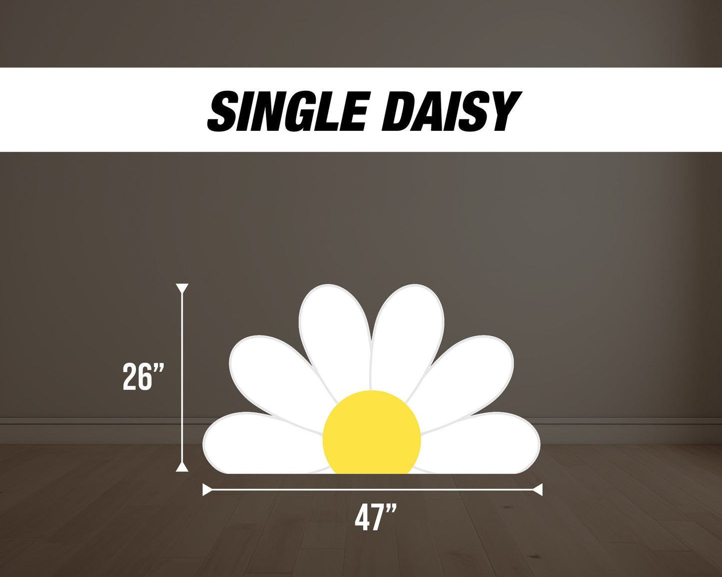 Daisy Large Cutouts groovy daisy Cutouts centerpieces daisy stands, groovy themed Party Decor, table toppers baby shower, birthday party - EzCutoutz