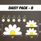 Daisy Large Cutouts groovy daisy Cutouts centerpieces daisy stands, groovy themed Party Decor, table toppers baby shower, birthday party - EzCutoutz