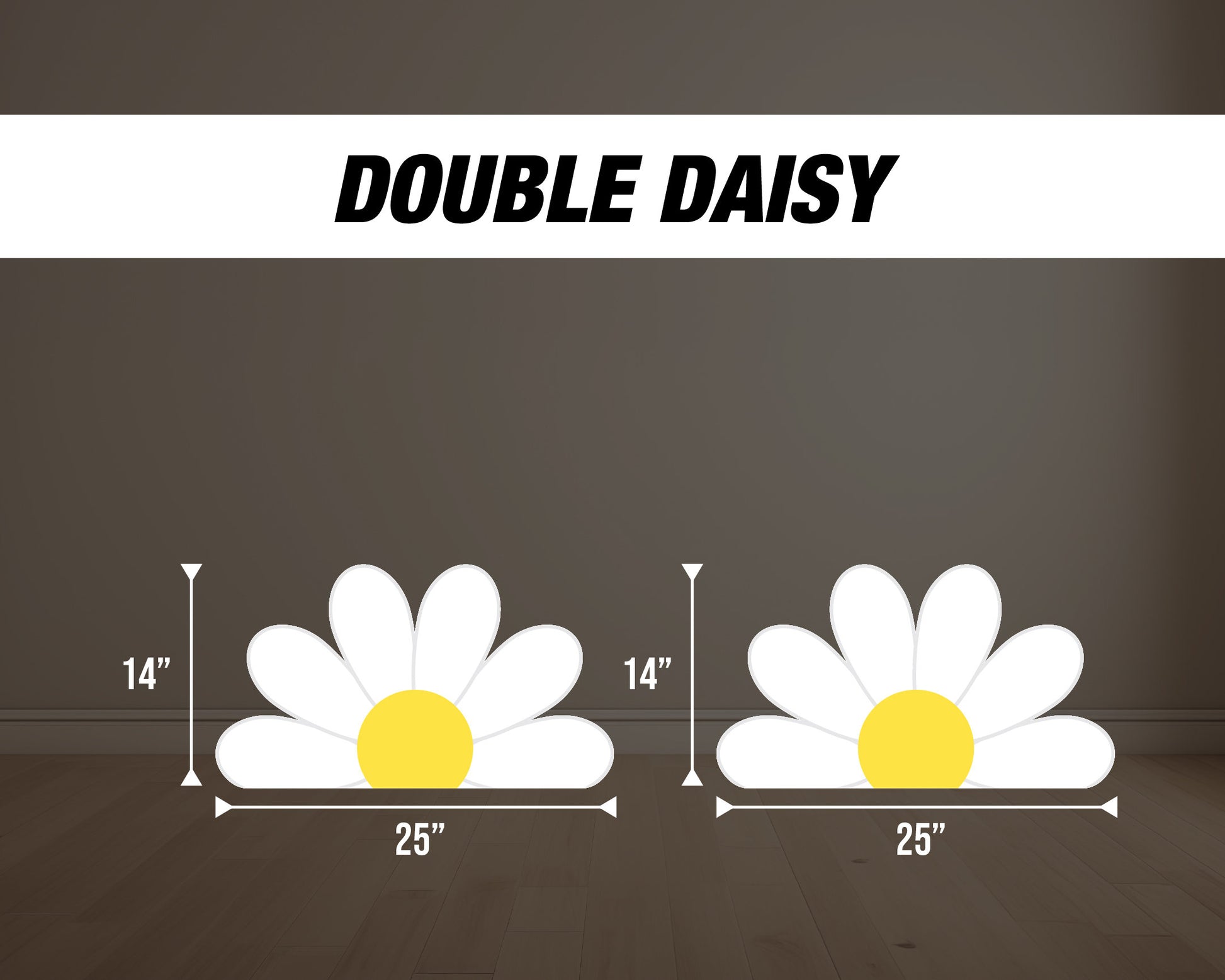 Daisy Large Cutouts groovy daisy Cutouts centerpieces daisy stands, groovy themed Party Decor, table toppers baby shower, birthday party - EzCutoutz