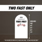 Two fast backdrop birthday with stands. 2 fast 2 curious Retro car, road backdrop, racing race event decoration Party Decor Rigid not fabric - EzCutoutz