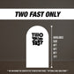 Two fast backdrop birthday with stands. 2 fast 2 curious Retro car, road backdrop, racing race event decoration Party Decor Rigid not fabric - EzCutoutz
