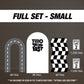 Two fast backdrop birthday with stands. 2 fast 2 curious Retro car, road backdrop, racing race event decoration Party Decor Rigid not fabric - EzCutoutz