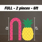 Watermelon backdrop with stands. Pineapple Backdrop, Frutti Tutti, Fruit Arch, event decoration Party Decor Rigid board, NOT FABRIC - EzCutoutz