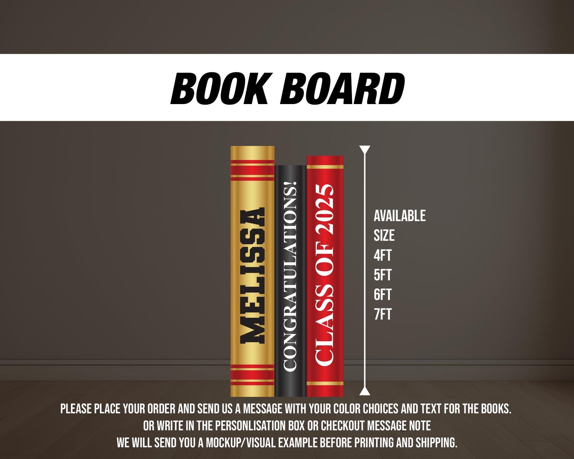 BIG Graduation Backdrop photo board, class of 2025 grad books, graduate photoboard, big photograph celebration rigid board with stands - EzCutoutz