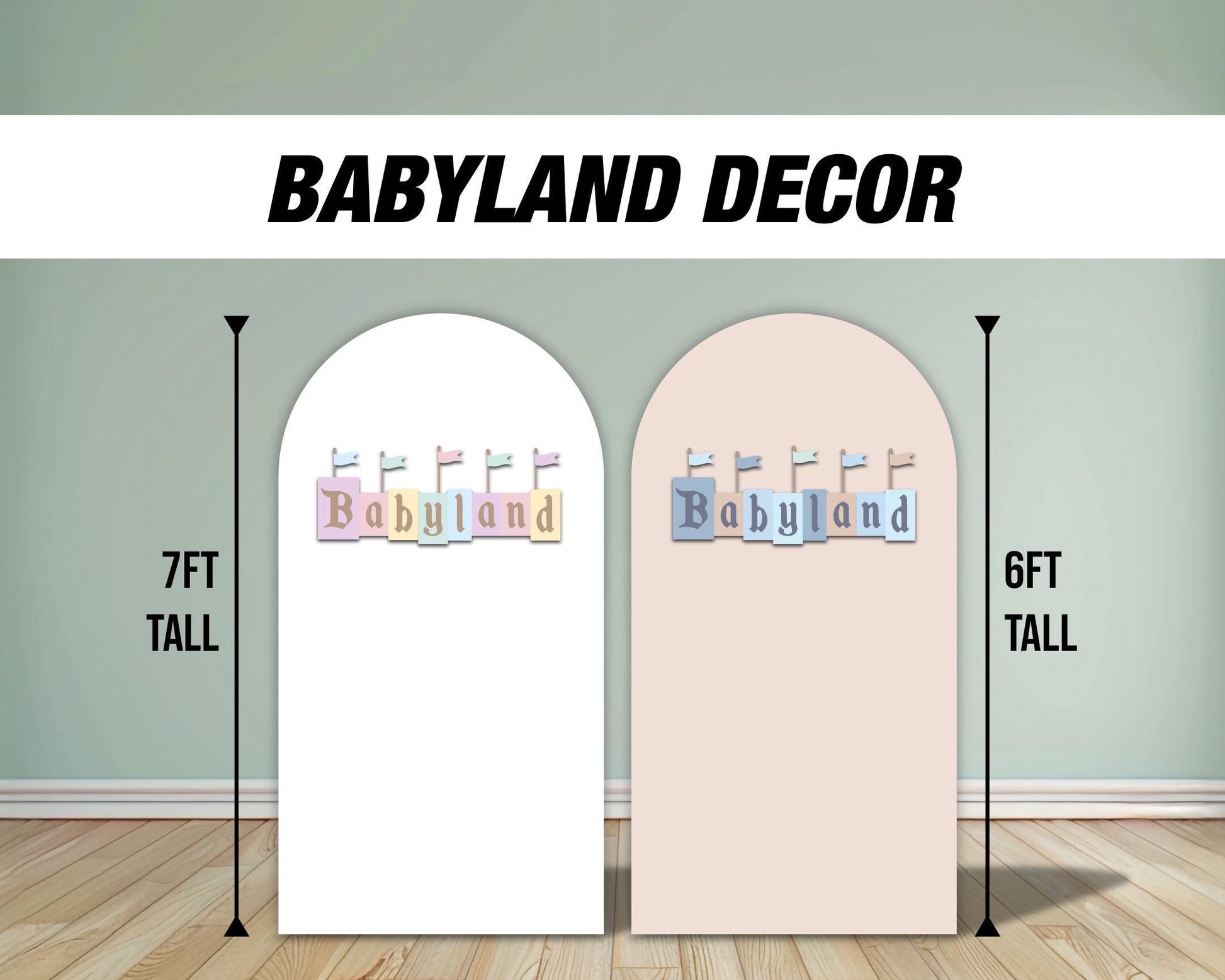 babyland backdrop babyshower ferris wheel sign decor Sketch Stand Up Prop standee, lawn signs, yard sign, backdrop, high res - EzCutoutz